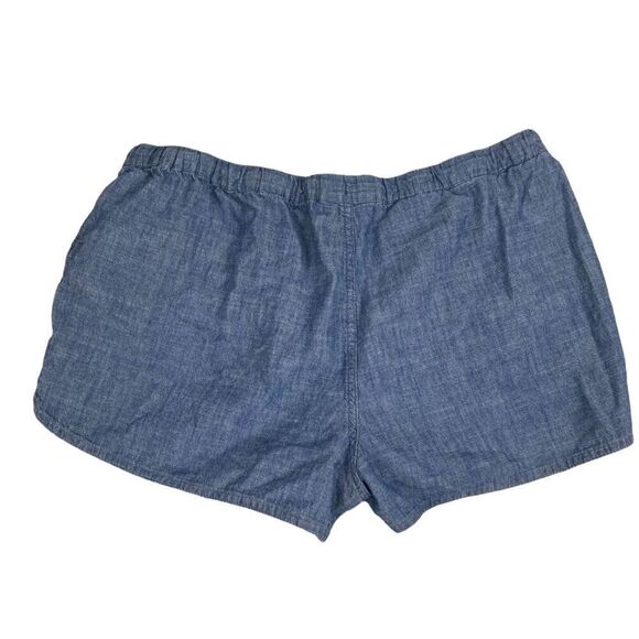 J By J Crew Chambray Drawstring Shorts size Medium - Picture 2 of 3
